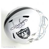 Howie Long Sig FS LV Raiders Helmet (Beckett)