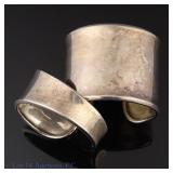 Sterling Silver Cuff Bracelets, 3ozt.t.w.  (2)