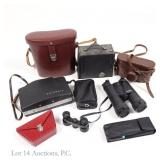 Vintage Binoculars And Cameras (5+3)