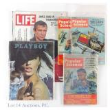 Vintage Magazines W/ James Bond Covers (5) + Corgi