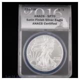 2020 American Silver Eagle $1 Bullion (ANACS MS70)