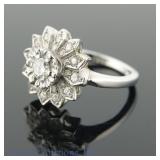 14k White Gold Diamond Ring