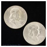 1952-D US Silver Franklin 50c (*CH BU), 2
