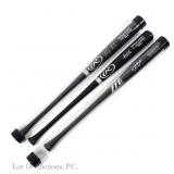 3 Cubs Signed Bats Soler Bote Alcantara w/COA's