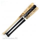 3 Signed Bats Heyward Dawson Oliver