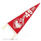 1950s San Francisco 49ers Felt Pennant *