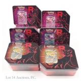 NIB Pokemon Destined Rivals Tin Case (6 Tins)