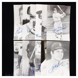 Real Photo Postcards - 12 Sig Orioles Red Sox Cubs