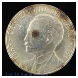 1953 Cuba Silver Jose Marti 1 Peso (ASW 0.77 Oz)