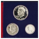 1976-S US 40%-Silver Proof 3-Coin Set (ASW 0.5 Oz)