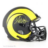 Kurt Warner Sig FS LA Rams Helmet (Beckett)