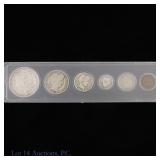 1904 (P) US 90%-Silver 6-Coin Year Set
