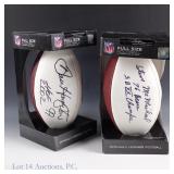 Bears Dan Hampton & Steve McMichael Signed FB's