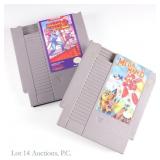 Nintendo NES Mega Man 2 & 6 Game Cartridges (2)