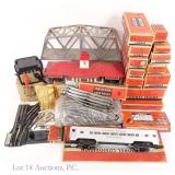 Lionel Trains Cars, Tracks, Bridge, Accessories