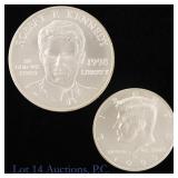 1998-S US Silver R.F. Kennedy $1 & 50c 2-Coin Set