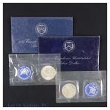 1971s & 1973s US 40%-Silver Proof IKE $1OGP, 2