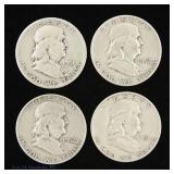1951-1952 US Silver Franklin 50c (ASW 1.4 Ozt), 4