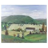 Appalachian Acrylic Painting Signed Bressler