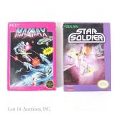 Nintendo NES Star Soldier & MagMax Games In Boxes