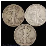 1942-1945 US 90%-Silver W/L 50c (ASW 1.0 Ozt.), 3