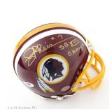 Joe Theismann Signed Mini Helmet (Beckett)