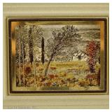 Michele Cascella Print on Gold/Gold toned