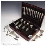 Wallace Sterling Silver Flatware 90 Piece Set