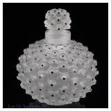 Lalique Crystal Cactus Pattern Perfume Bottle *