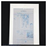 St. Louis Newspaper Proto Page (Eckersley Signed)