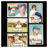 1952 & 1960 Topps Baseball Cards (5)