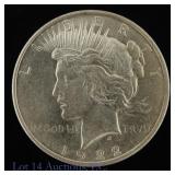 1922 (P) US 90%-Silver Peace Dollar (*Unc.)