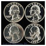 1957 - 1963 US Silver Washington 25c (*Gem Prf), 4