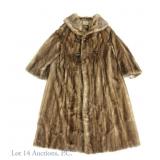 Turner & Magit Brown 3/4 Length Fur Coat