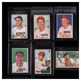 1951 Bowman Baseball Cards (6)