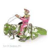 Hans Eberl Clown On A Grasshopper Wind Up Toy
