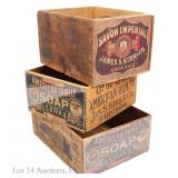Chicago Kirk & Co Soap Wood Shipping Crates (3)