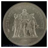 1976 France Silver Hercules 50 Francs (*GEM BU)