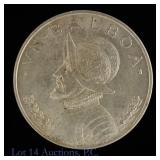 1947 Panama 90%-Silver 1 Balboa (*CH BU)