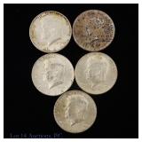 1964 US 90%-Silver Kennedy 50c (ASW 1.8 Ozt.), 5