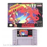 Super Nintendo Super Metroid Game w/ Box