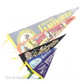 Vintage Travel & Boy Scout Pennants (4+1)