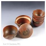 Small Shigaraki Ware Tea Set