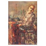 Clifford Lee "The Piano Player" Painting