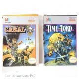 Nintendo NES Time Lord & Cabal Games CIB