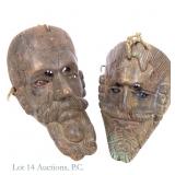 Guatemalan Wooden Conquistador Masks