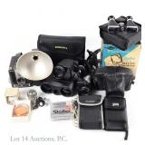 Vintage Cameras, Binoculars, Pana-Vue, More