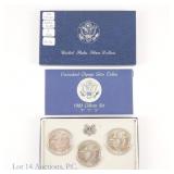 1983 P,D,S US 90%-Silver Olympic 3-Coin Set OGP