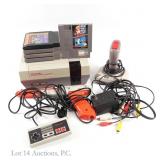 Nintendo NES Console, GunShot Joystick, Games (5)