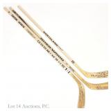 Hull Roenick Panik Signed Hockey Sticks